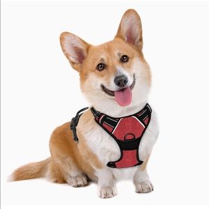 Barkbay Dog Harness No Pull Pet Harness Adjustable Size Med. Color Rio Red